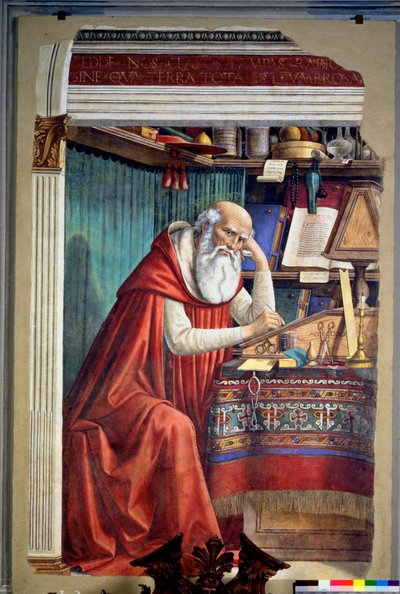 San Jerónimo en su estudio de Domenico Ghirlandaio